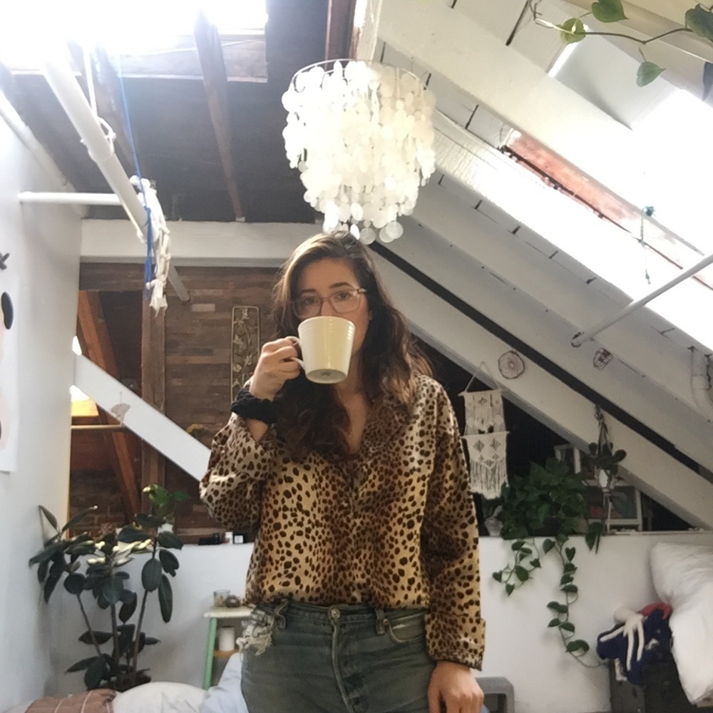 Leopard Print Women's Top